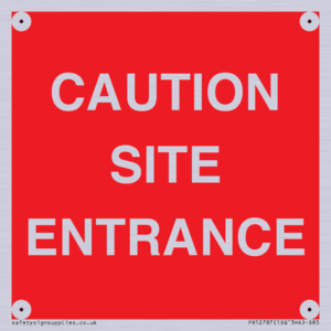 CAUTION SITE ENTRANCE